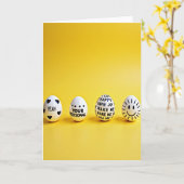 Blij Geluk Ja Persoonlijke kaart (Gele Bloem)