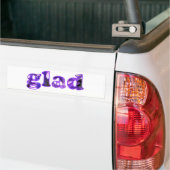 Blij gespeld met paarse bloemen bumper sticker (Op Truck)