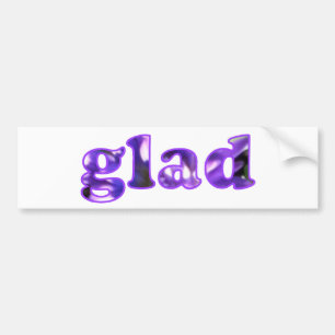 Blij gespeld met paarse bloemen bumper sticker