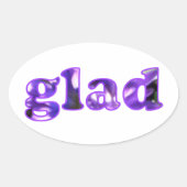Blij gespeld met paarse bloemen stickers (Voorkant)