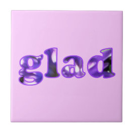 Blij gespeld met paarse bloemen Trivet Tegeltje