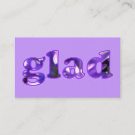 Blij gespeld met paarse bloemen Visitekaartjes