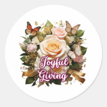 Blij Geven — Inspirerende Sticker voor Vriendelijk