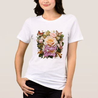 Blij Geven — Inspirerende Typografie T-Shirt