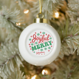 Blij Gezellige Persoonlijke Keramische Kerst Bal Ornament