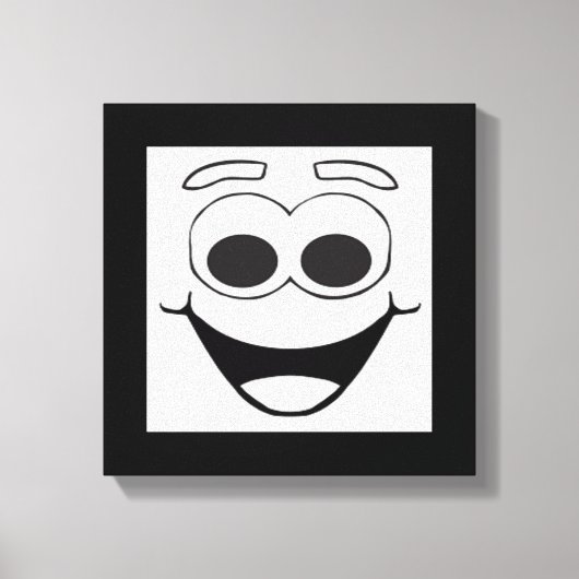 BLIJ GEZICHT CANVAS AFDRUK (Voorkant)