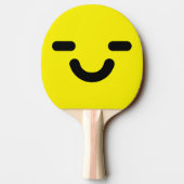 Blij Gezicht Geel Tafeltennisbatje (Achterkant)