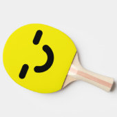 Blij Gezicht Geel Tafeltennisbatje (Zijkant)