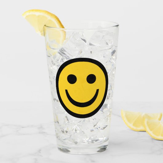 Blij gezicht glas (Voorkant ijs)