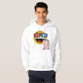 Blij gezicht, popcorn 🌽 hoodie 😁 (Voorkant volledig)