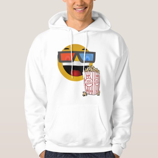 Blij gezicht, popcorn 🌽 hoodie 😁 (Voorkant)