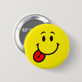 Blij Gezicht Ronde Button 5,7 Cm (Voorkant /achterkant)