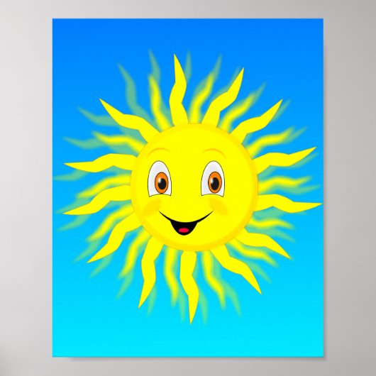 Blij Gezicht Zonneschijn Poster (Voorkant)
