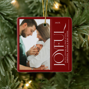 Blij gezin van drie zwangerschapsfoto keramiek keramisch ornament