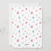 Blij gezinsfoto modern elegante lichte kleuren feestdagenkaart (Achterkant)