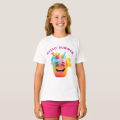 Blij Glas Sappen Met Garnituur T-shirt (Voorkant volledig)