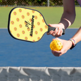 Blij glimlachend gezicht Pickleball-paddle Pickleball Paddle
