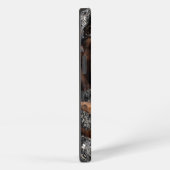 Blij Goofy Chocolade Lab Pit Mix Hond 4 iPhone Hoesje (Rechterkant)