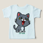 Blij Grijze Kitten (Design voorkant)