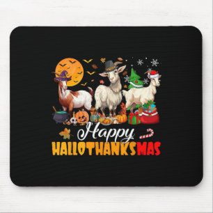 Blij Hallothanksmas Geit Halloween Thanksgiving Ke Muismat