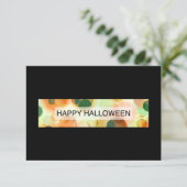 blij halloween ( bokeh ) kaart (Staand voorkant)
