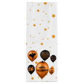 Blij Halloween-feestballonnen Wijn Cadeautas (Achterkant)