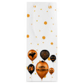 Blij Halloween-feestballonnen Wijn Cadeautas (Voorkant)