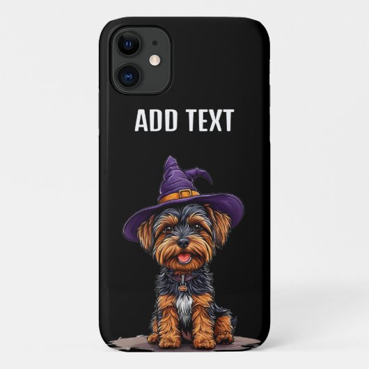 Blij Halloween-hond met heksenhoed Case-Mate iPhone Case (Achterkant)