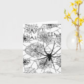 blij halloween (spooky spin) kaart (Gele Bloem)