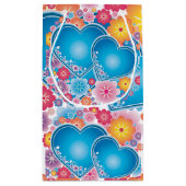 Blij Hart Blauw Feest Klein Cadeauzakje (Achterkant)