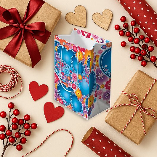 Blij Hart Blauw Feest Klein Cadeauzakje