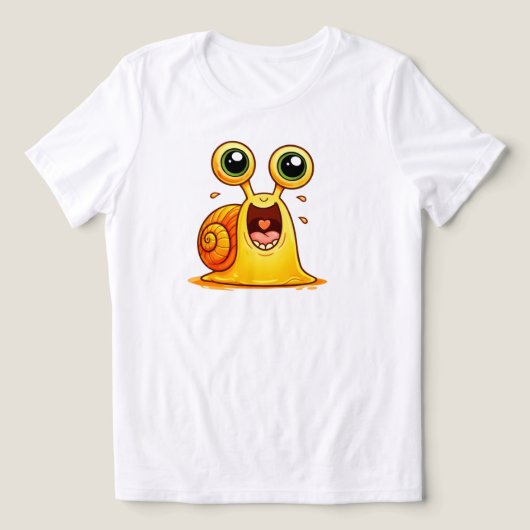 Blij-Hart-Slak Dames Natuur T-Shirt (Design voorkant)