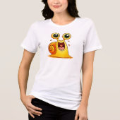 Blij-Hart-Slak Dames Natuur T-Shirt (Voorkant)