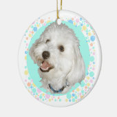 Blij Havanese Keramisch Ornament (Links)