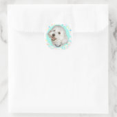 Blij Havanese Ronde Sticker (Tas)