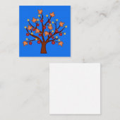 Blij herfst boom notitiekaartje (Voorkant / Achterkant)