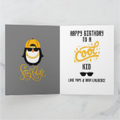 Blij Hip Hop Pinguïn Coole Kid Kaart (Binnen)
