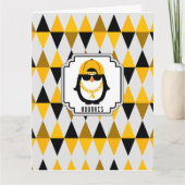 Blij Hip Hop Pinguïn Coole Kid Kaart (Voorkant)