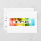 blij holi ( bokeh ) kaart (Voorkant / Achterkant)