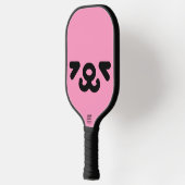 Blij Honden Gezicht Licht Roze Pickleball Paddle (Links)