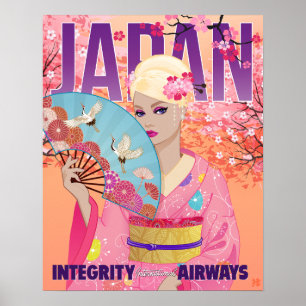 Blij in Japan Klein Poster
