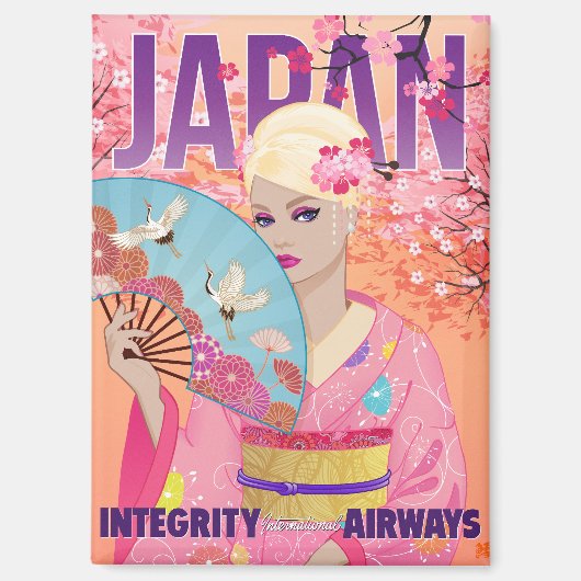 Blij in Japan Magneet (Voorkant)