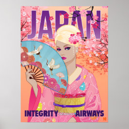 Blij in Japan Poster