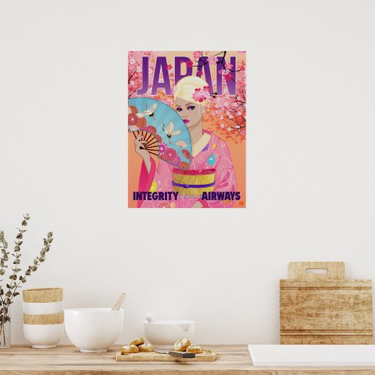 Blij in Japan Poster (Keuken)