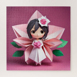 Blij in Origami Legpuzzel