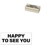 Blij je te zien, Packaging Rubberstempel (Gestempeld)