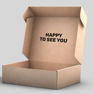 Blij je te zien, Packaging Rubberstempel