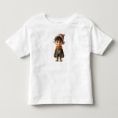 Blij Jochie Kerst Elf Peuter T-shirt (Voorkant)