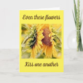 BLIJ **^JUBILEUM*** LATEN WE KUSSEN KAART (Voorkant)