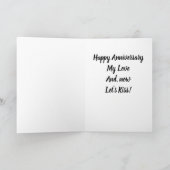 BLIJ **^JUBILEUM*** LATEN WE KUSSEN KAART (Binnen)